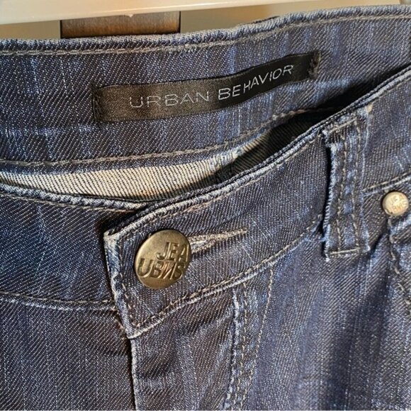 URBAN BEHAVIOR Melrose Slim Fit Straight Leg Low Rise Denim Jeans Cigarette - Picture 11 of 11